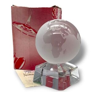 2003 Neiman Marcus‎ Crystal World Globe Nachtmann $125.00 Retail